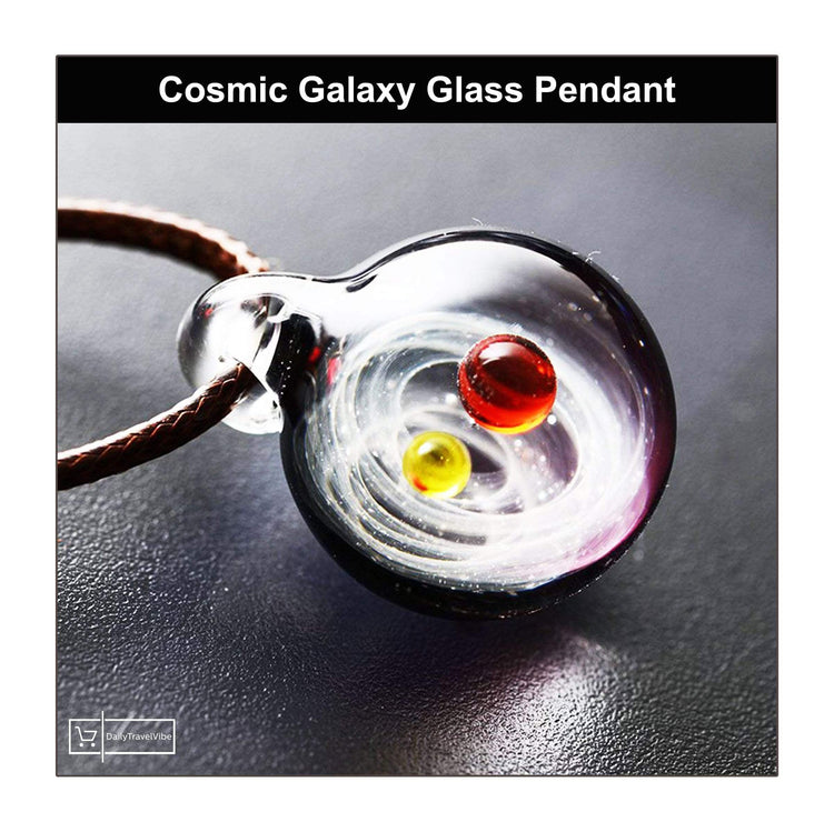 Cosmic Galaxy Glass Pendant