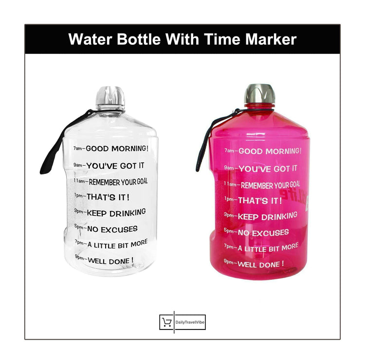 Water Bottle With Time Marker