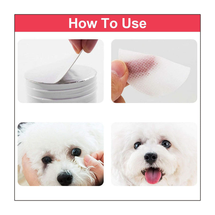 Pet Tear Stain Wipes (100 Pcs/Set)