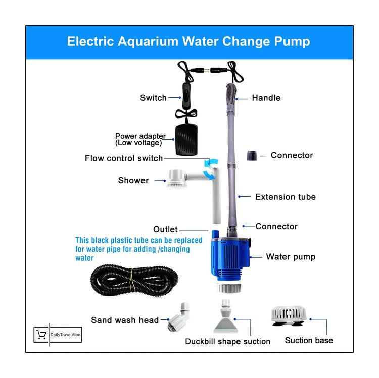 Electric Aquarium Water Change Pump