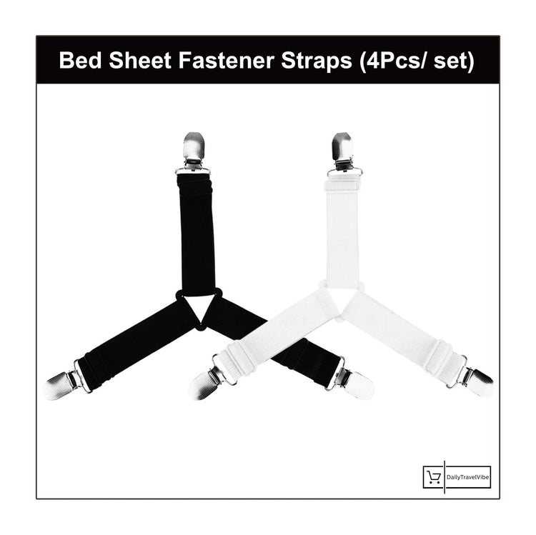 Bed Sheet Fastener Straps (4Pcs/ set)