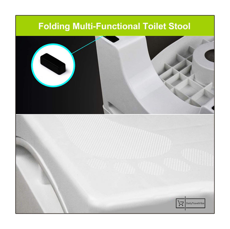 Folding Multi-Functional Toilet Stool