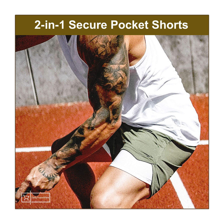 2-in-1 Secure Pocket Shorts