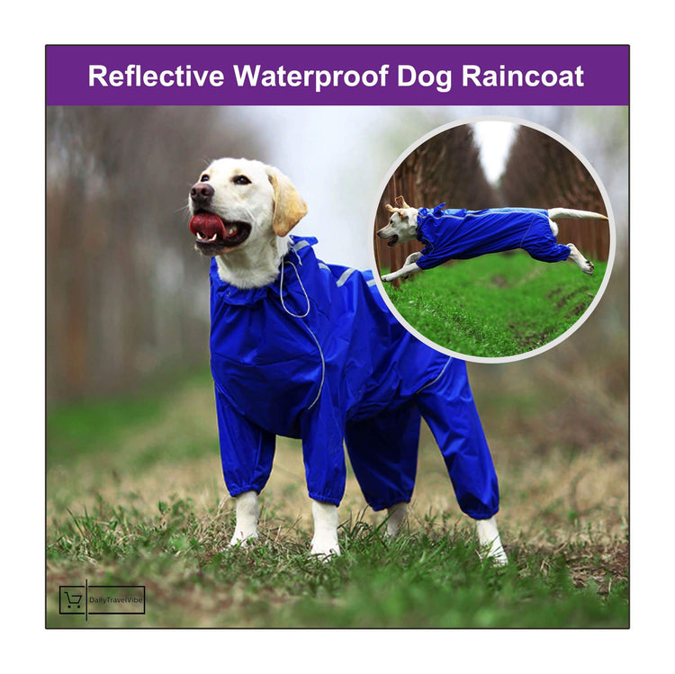 Reflective Waterproof Dog Raincoat