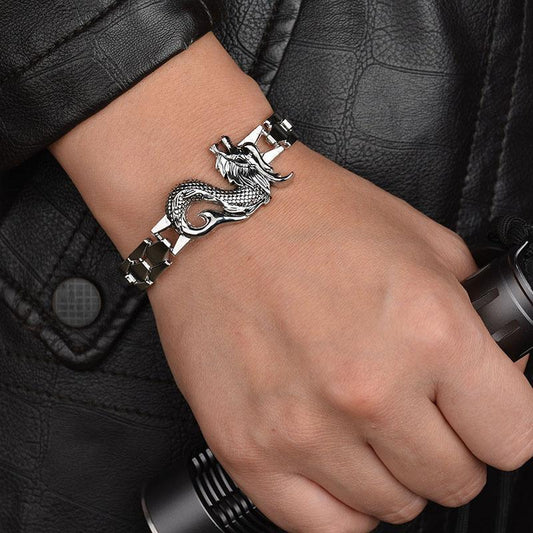 Dragon Spirit Stainless Steel Bracelet