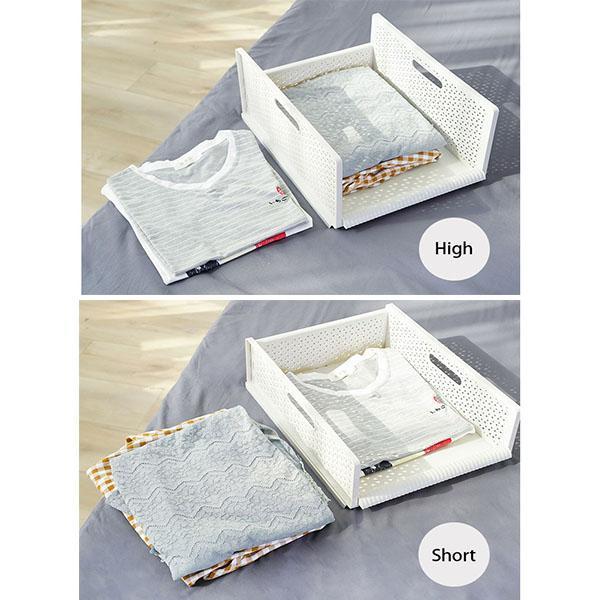 Multi-Function Collapsible Plastic Drawer Storage Organizer Basket