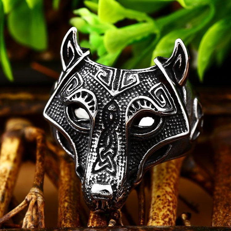 Viking Wolf Stainless Steel Rings