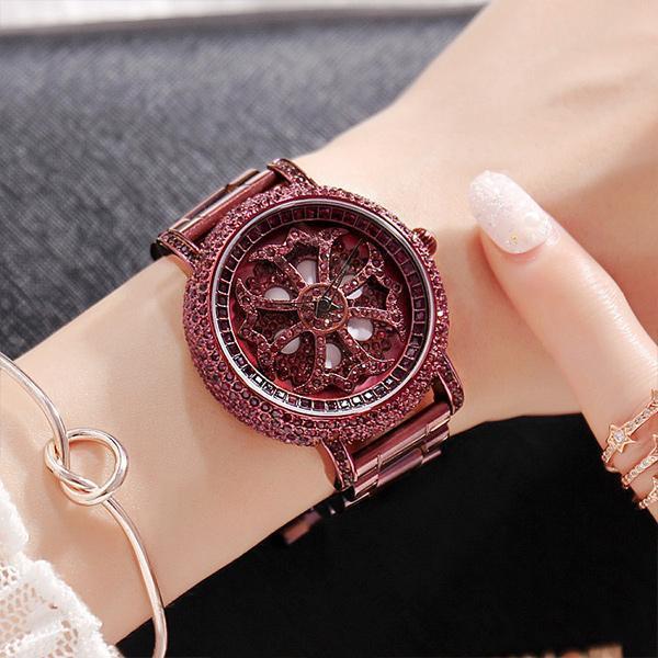 Women Waterproof Fashion Diamond Quartz Watch