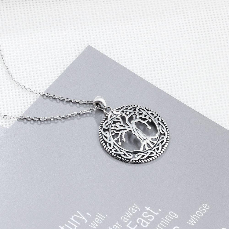 Celtic Dome Tree of Life Sterling Silver Pendant Necklaces