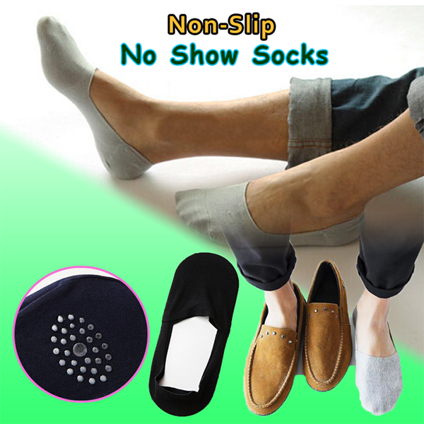 Anti-slip Silicone No Show Socks