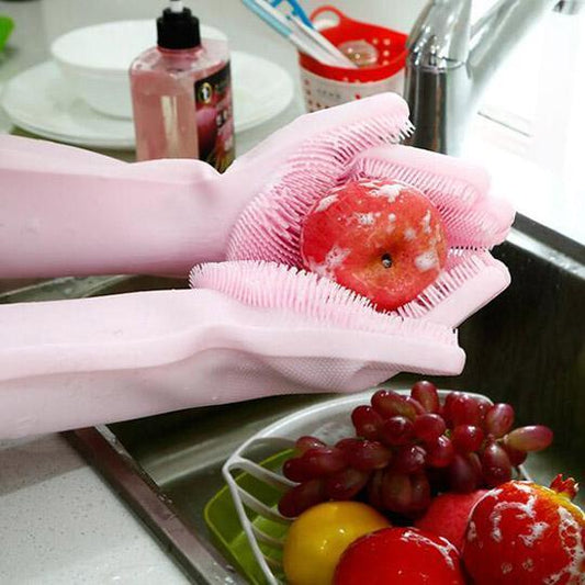 Silicone Cleaning Gloves(1 Pair)