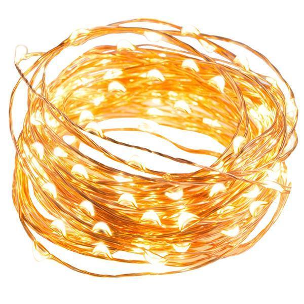 100 Led Copper Wire Remote String Lights(1 Set)