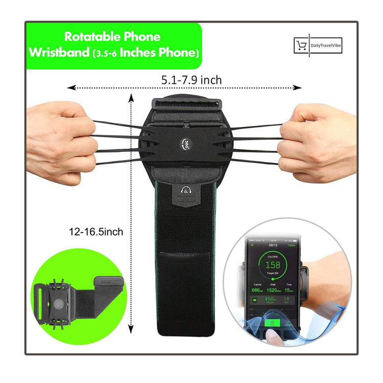 Rotatable Phone Wristband (3.5-6 Inches Phone)