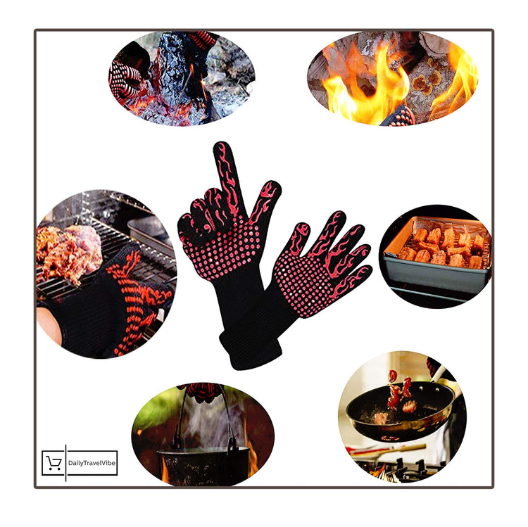 Fireproof Heat Resistant Gloves (1 Pcs/Set)