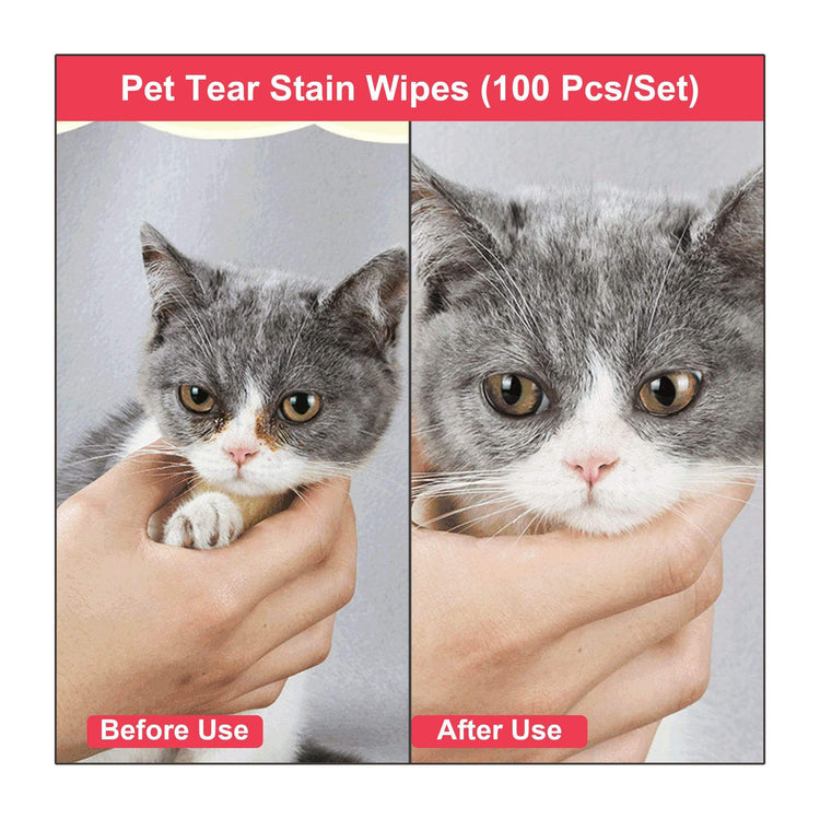 Pet Tear Stain Wipes (100 Pcs/Set)