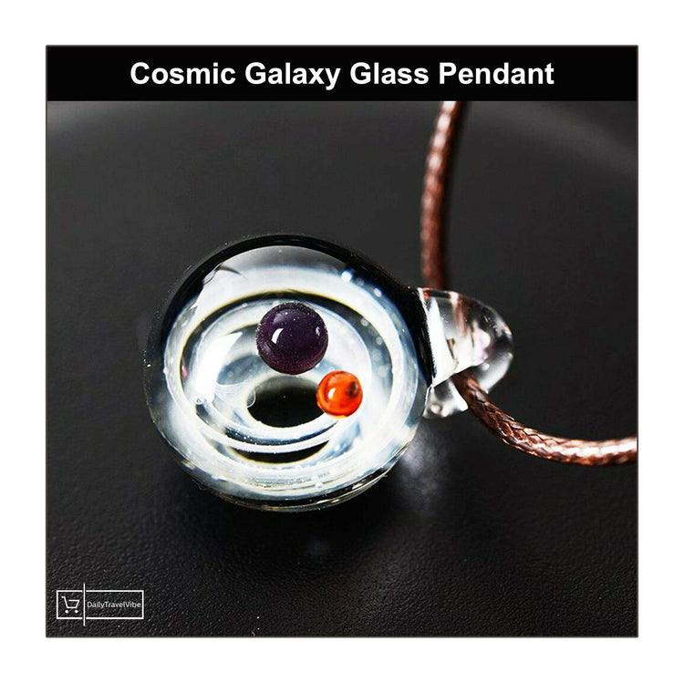 Cosmic Galaxy Glass Pendant