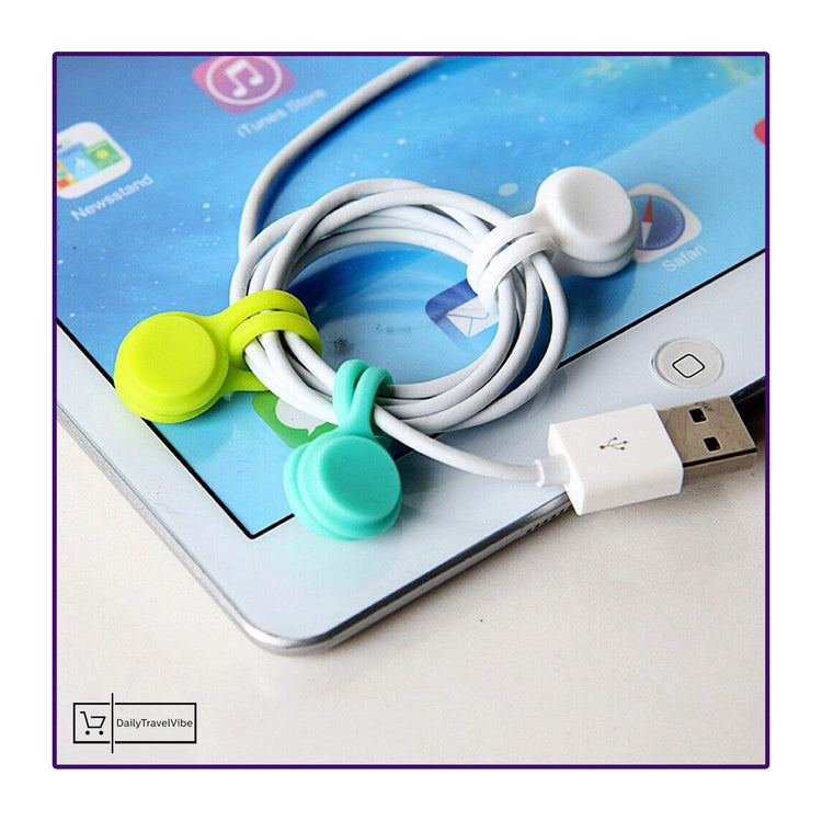 Magnetic Silicon Cable Organiser (3 pcs/set)