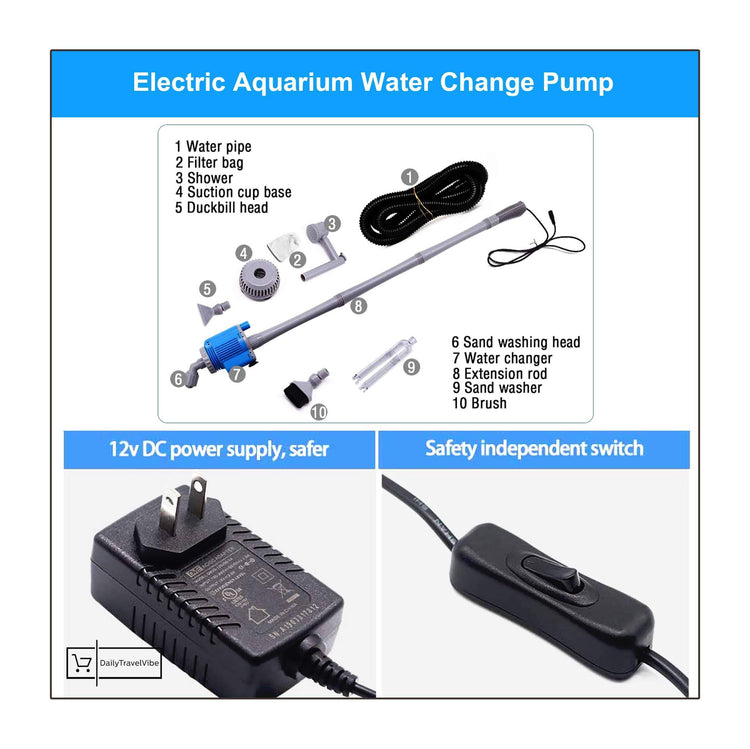 Electric Aquarium Water Change Pump