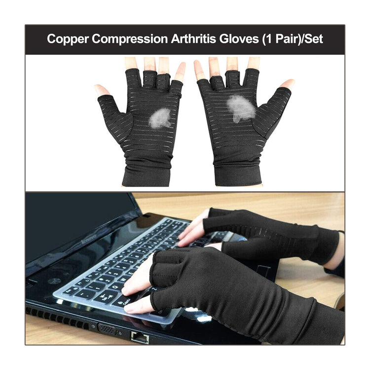 Copper Compression Arthritis Gloves (1 Pair)/Set