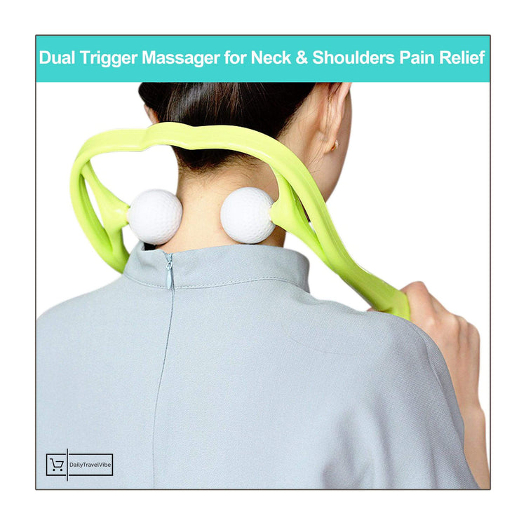 Dual Trigger Massager for Neck & Shoulders Pain Relief