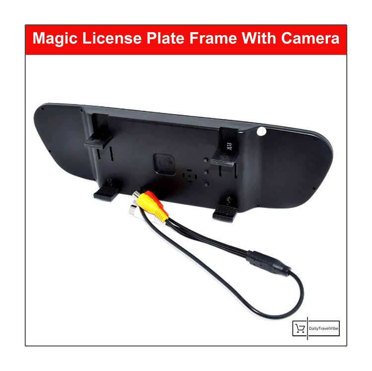 Magic License Plate Frame With Camera