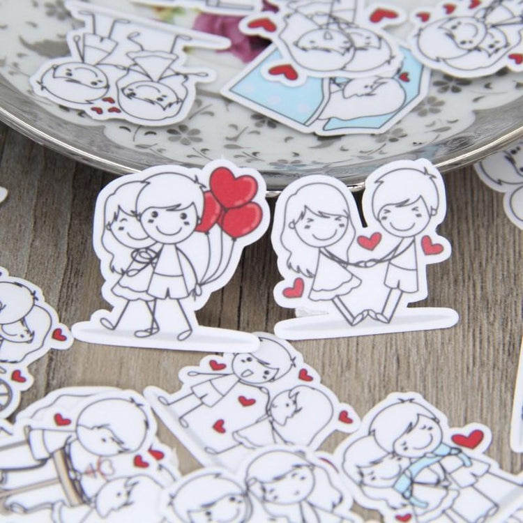Couple Love Stickers Decoration (40 Pieces/Set)