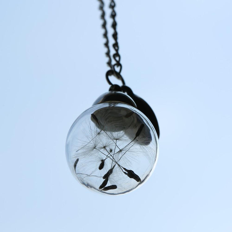 Dandelion Pendant Necklaces