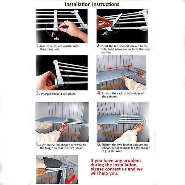 Retractable Nail-Free Storage Layered Partition