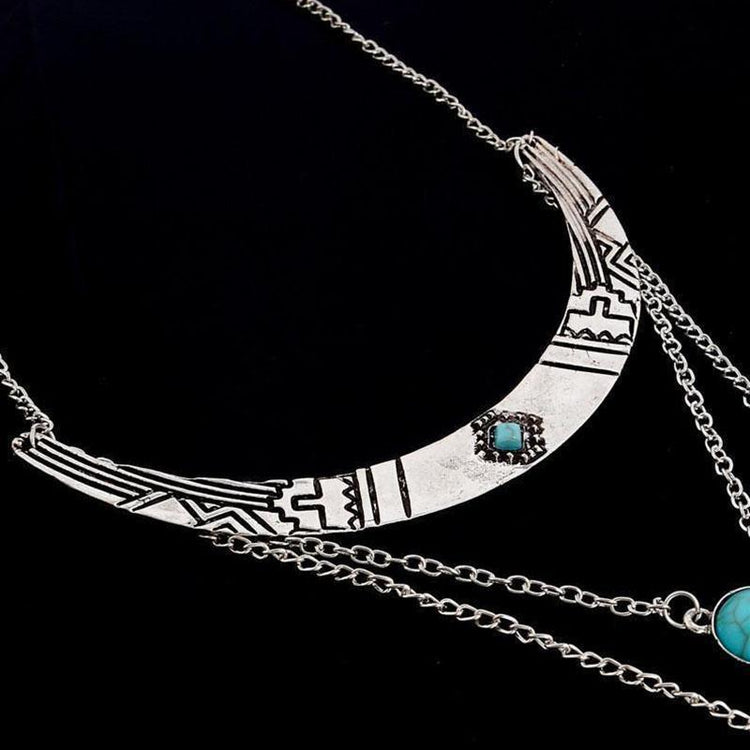 Vintage Bohemian Collar Plate Layered Necklaces