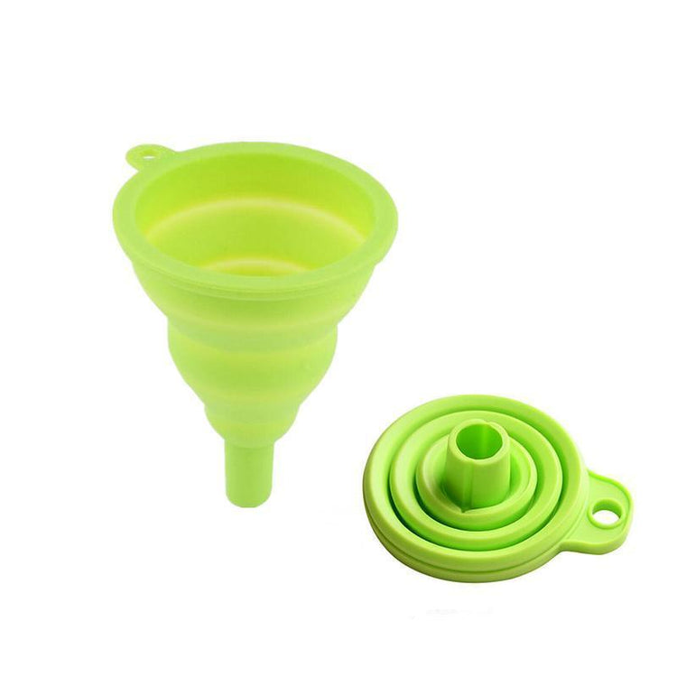 Silicone Gel Foldable Funnel Hopper(2 PCS)