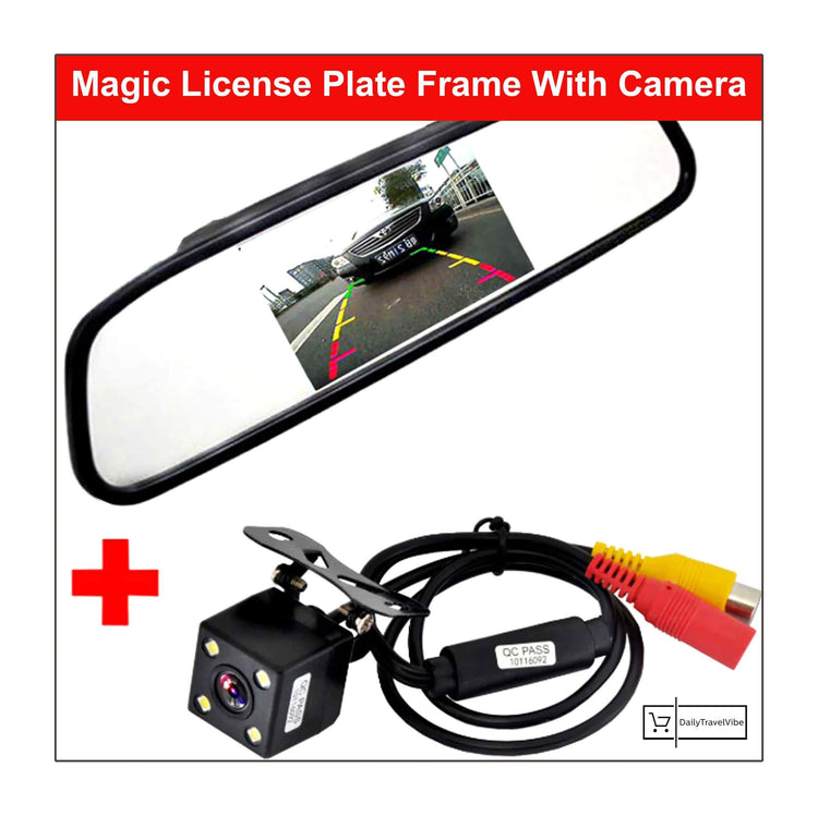 Magic License Plate Frame With Camera