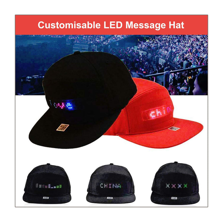 Customisable LED Message Hat