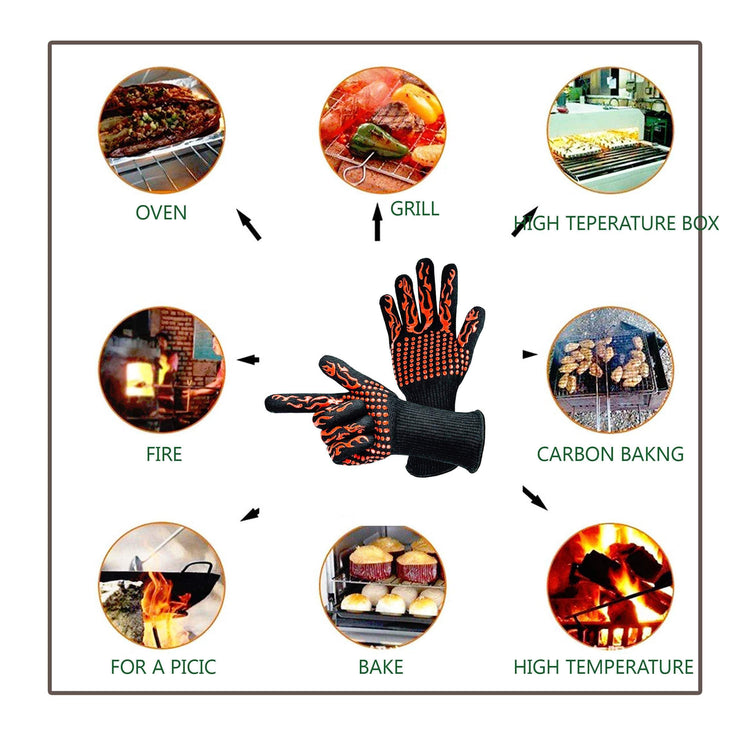 Fireproof Heat Resistant Gloves (1 Pcs/Set)