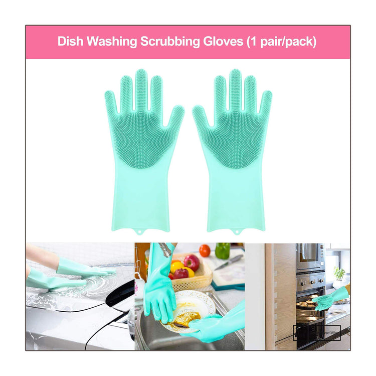 Dish Washing Scrubbing Gloves (1 pair/pack)