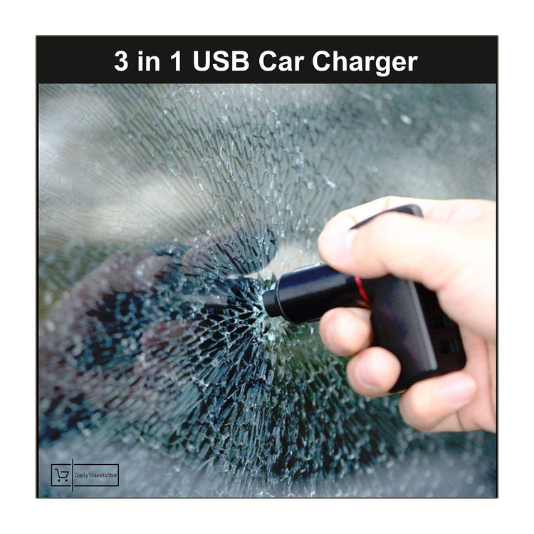 3 in 1 USB Car Charger