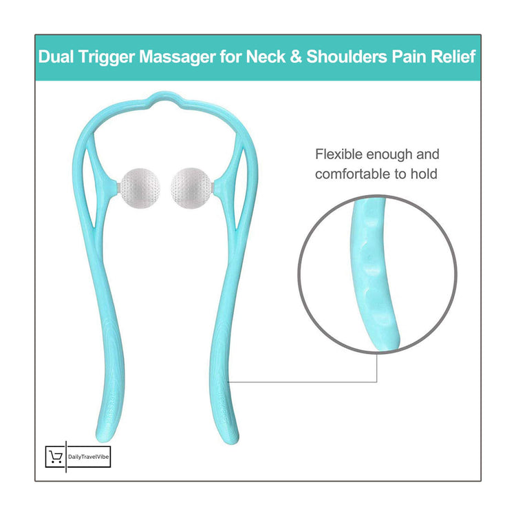 Dual Trigger Massager for Neck & Shoulders Pain Relief