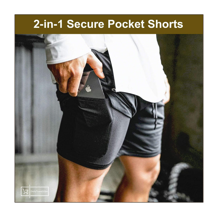 2-in-1 Secure Pocket Shorts