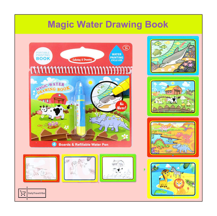 Magic Water Drawing Book