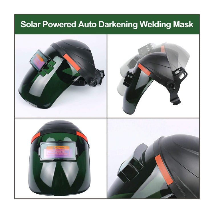 Solar Powered Auto Darkening Welding Mask