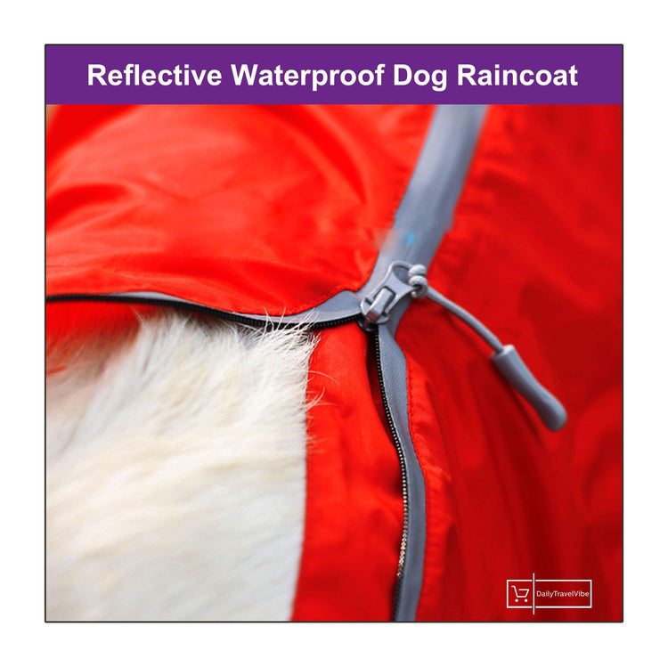 Reflective Waterproof Dog Raincoat