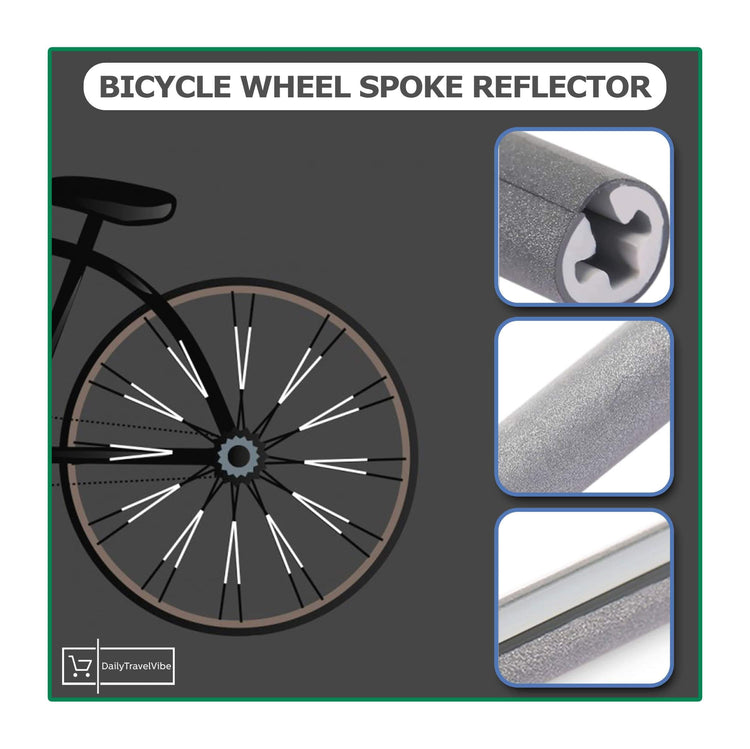 Bicycle Wheel Spoke Reflector (12PCS/bag)