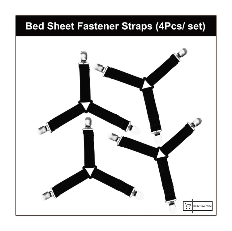 Bed Sheet Fastener Straps (4Pcs/ set)