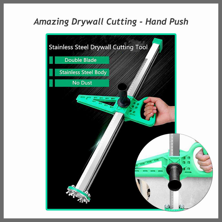 Amazing Drywall Cutting - Hand Push