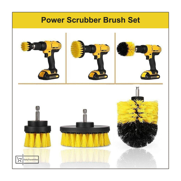 Power Scrubber Brush Set