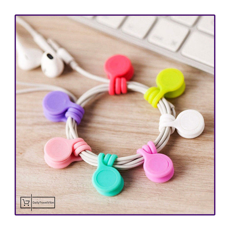 Magnetic Silicon Cable Organiser (3 pcs/set)