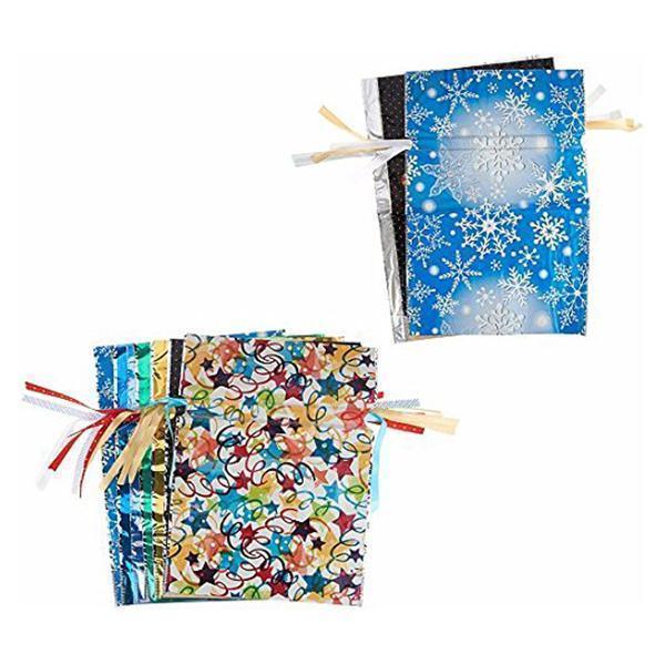 Drawstring Christmas Gift Bags(15 Sets)