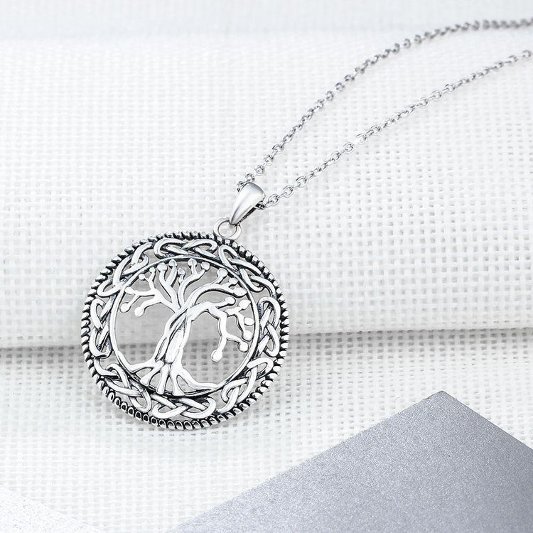 Celtic Dome Tree of Life Sterling Silver Pendant Necklaces