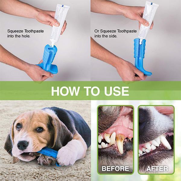 Dog Toothbrush Stick Dog Teeth Cleaning Treats Chew Toys