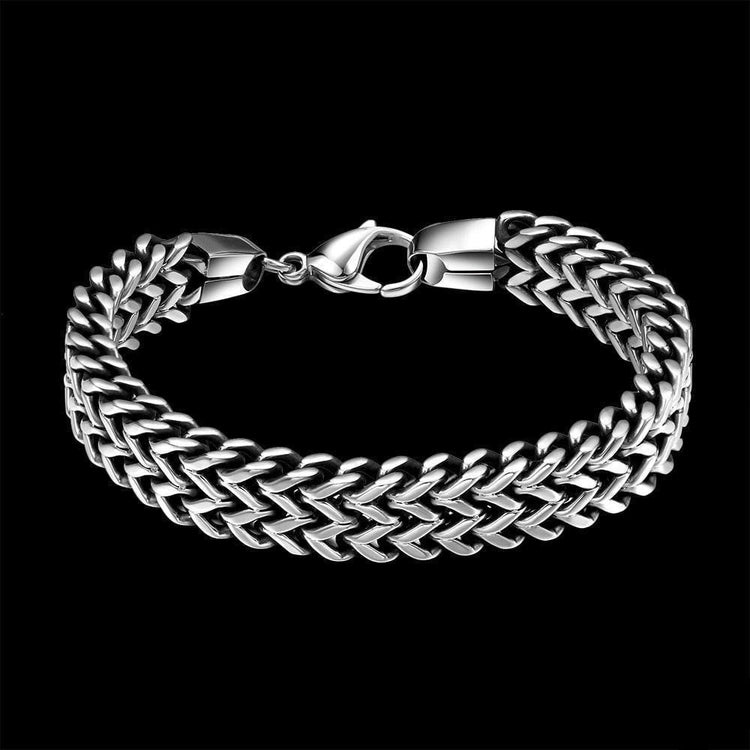 Stainless Steel Double Side Snake Chain Bracelets