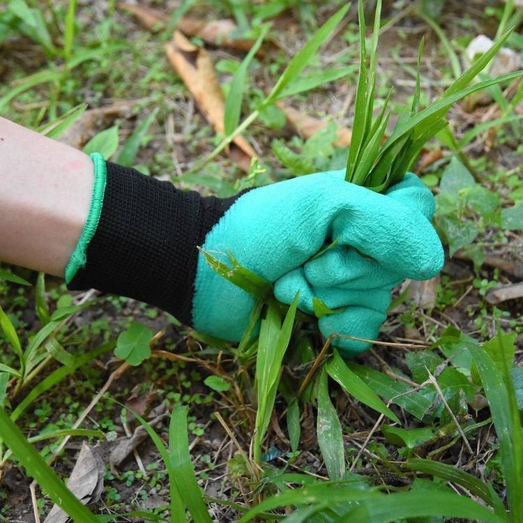 Garden Genie Gloves with Claws on Right Hand